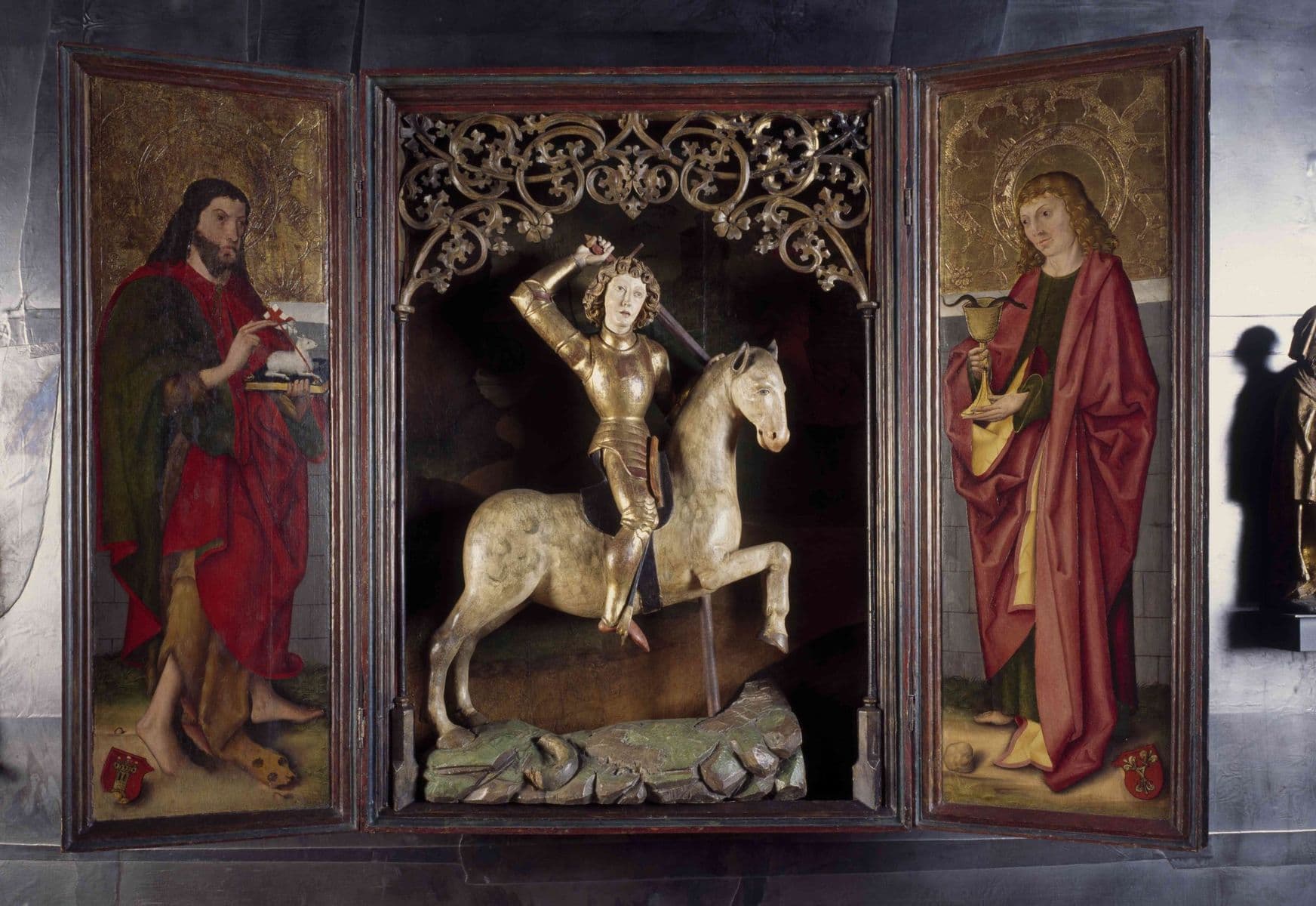 Oltář sv. Jiří z hradního kostela Nejsvětější Trojce v Rabí, tzv. Rabská archa